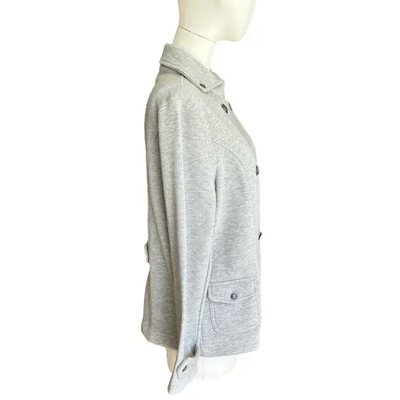 Vintage Talbots Petites Collared Button Up Long Sleeve Jacket Pockets Sz PM - Picture 5 of 13